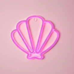 Luminaire Enfant|OSTARIA Coquillage lumineux néon enfant (H20 cm) Rose