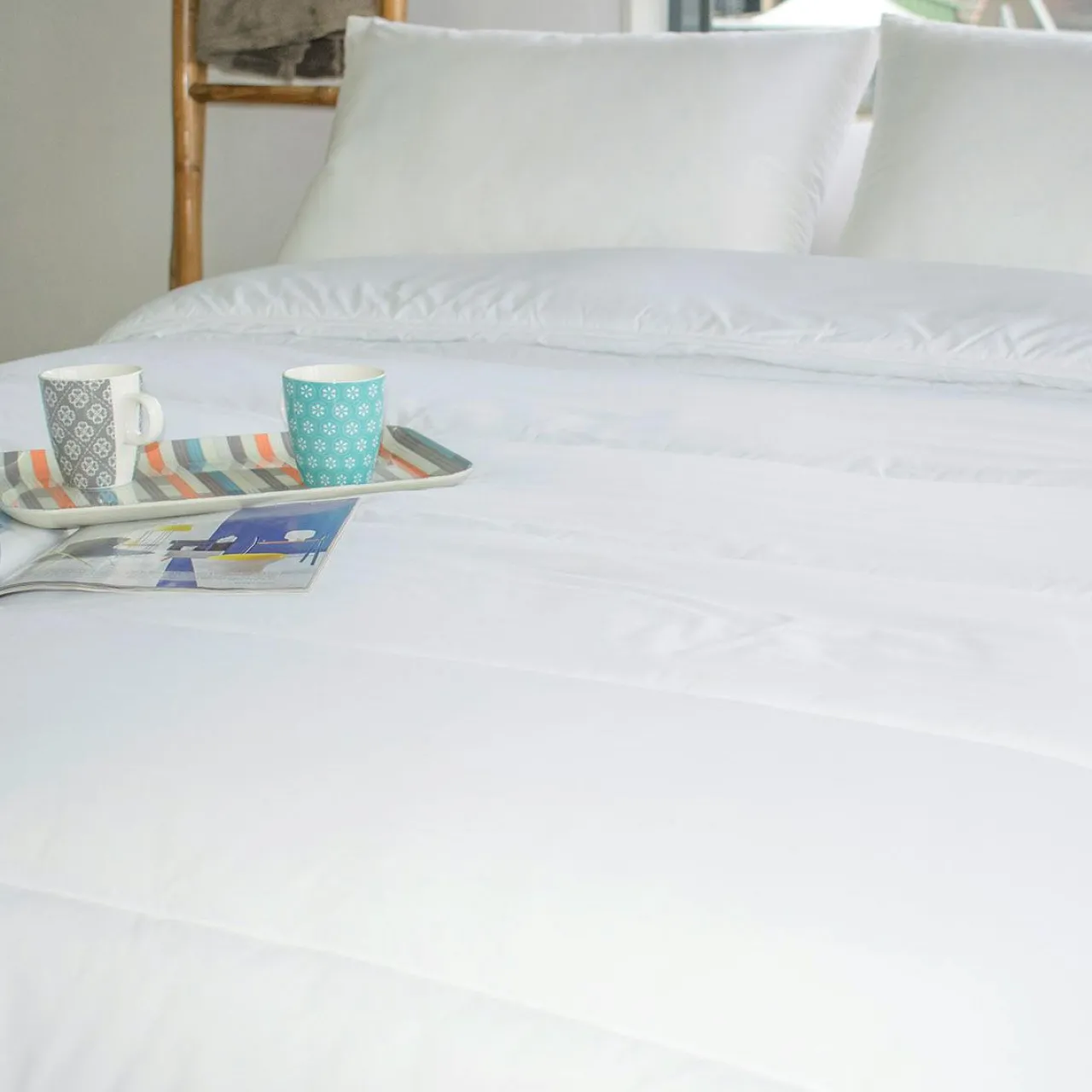 Couette, Oreiller, Traversin|EMINZA Couette (200 x 200 cm) Respirante et Légère he Blanc