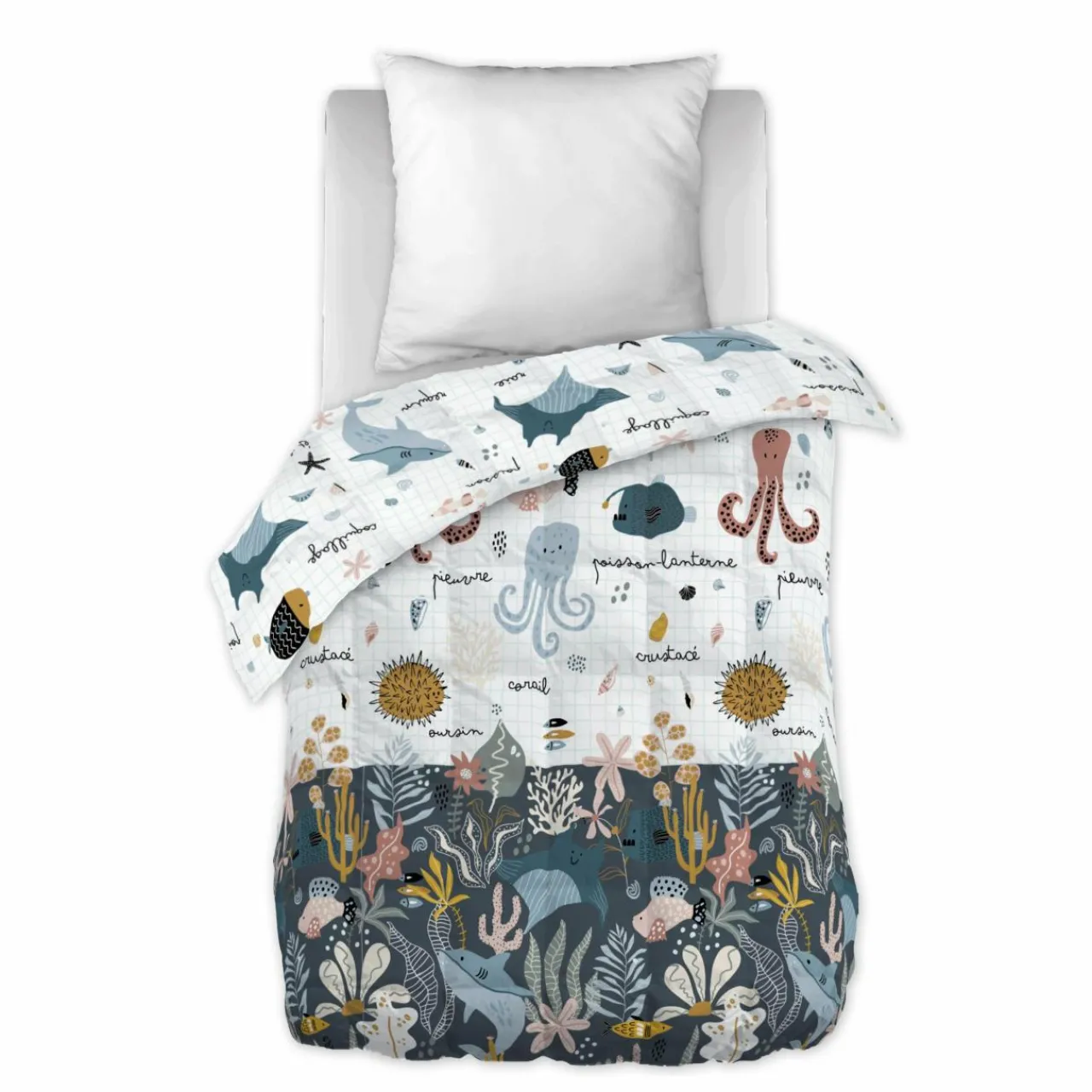 Linge De Lit Enfant|Linge De Lit Enfant|L'EFFET PAPILLON Couette imprimée enfant (140 x 200 cm) Octopia Multicolore