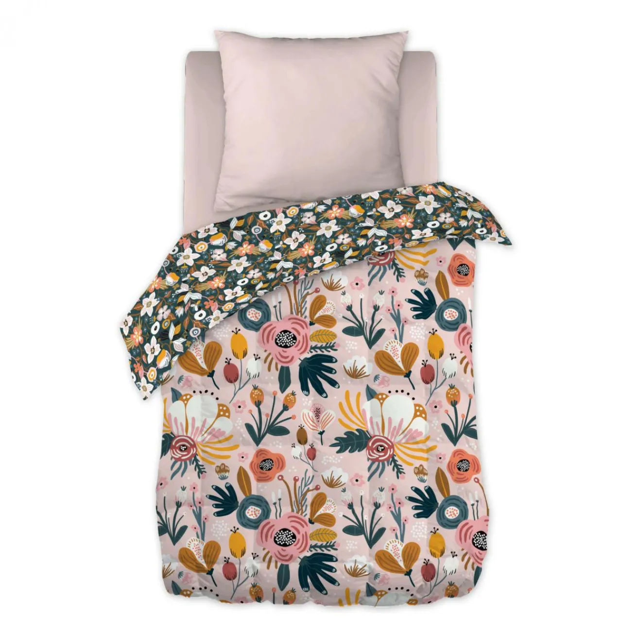 Linge De Lit Enfant|Linge De Lit Enfant|L'EFFET PAPILLON Couette imprimée enfant (140 x 200 cm) Champetre Multicolore