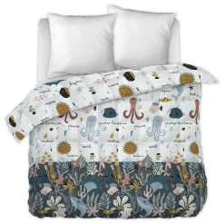 Linge De Lit Enfant|Linge De Lit Enfant|L'EFFET PAPILLON Couette imprimée enfant (260 x 240 cm) Octopia Multicolore