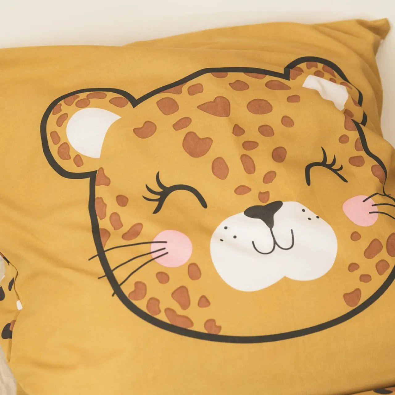 Linge De Lit Enfant|Linge De Lit Enfant|l'Effet Papillon Couette imprimée enfant coton (140 x 200 cm) Lola Caramel