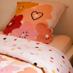 Linge De Lit Enfant|Linge De Lit Enfant|l'Effet Papillon Couette imprimée enfant coton (140 x 200 cm) Barbotine Multicolore