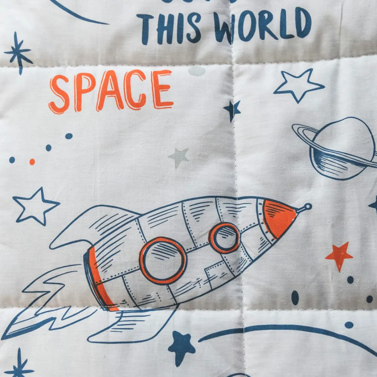 Linge De Lit Enfant|Linge De Lit Enfant|l'Effet Papillon Couette imprimée enfant coton (140 x 200 cm) Galaxie he Blanc