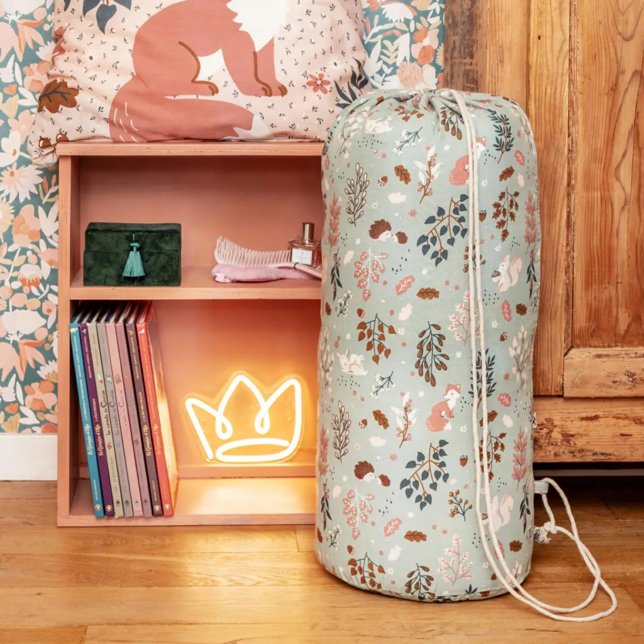 Linge De Lit Enfant|Linge De Lit Enfant|L'EFFET PAPILLON Couette imprimée enfant et sa taie d'oreiller (140 x 200 cm) Tamia Multicolore