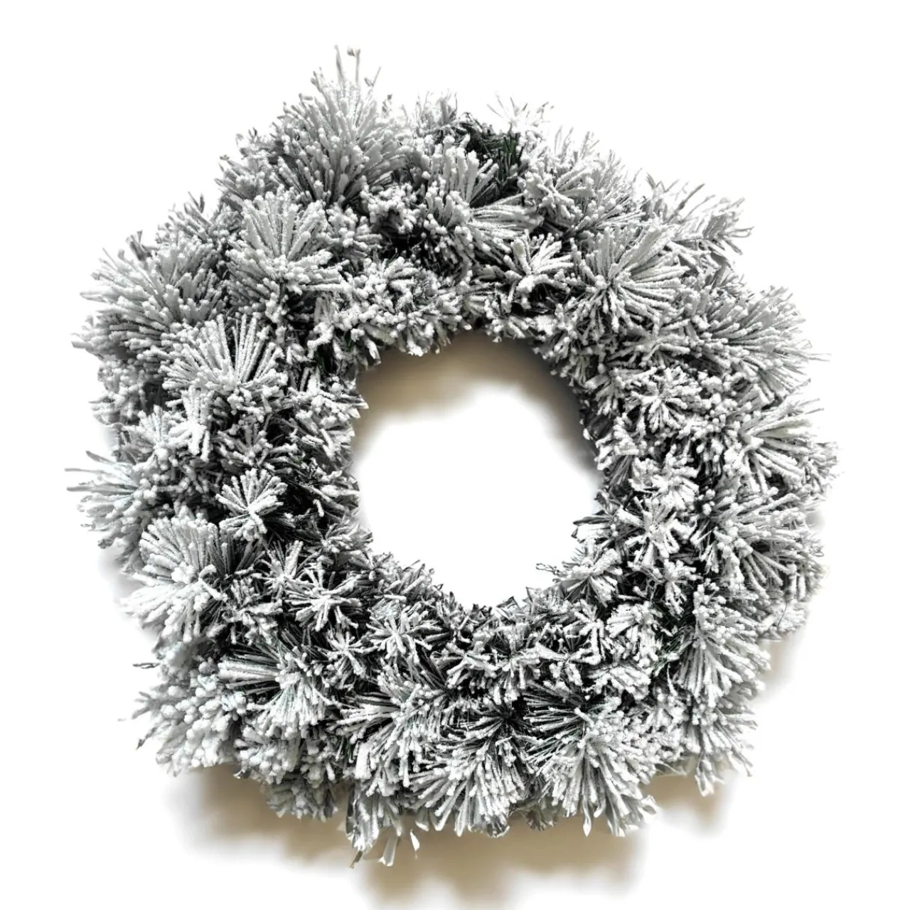 Couronne De Noël|EMINZA Couronne de Noël (D50 cm) Edmonton Vert enneigé Sapin enneigé