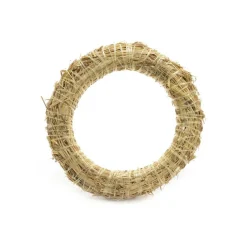 Couronne De Noël|KAEMINGK Couronne de Noël en paille (D25 cm) à décorer Naturel