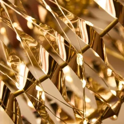 Couronne De Noël|Déco Et Objet Lumineux|KAEMINGK Couronne de Noël lumineuse 960 Micro LED (D70 cm) Effet flash et blanc chaud Or