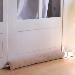 Coussin Bas, Bloc Porte|ENJOY HOME Coussin bas de porte coton recyclé (80 x 8 cm) Dune Beige