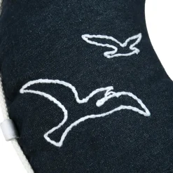 Coussin Et Housse|STOF Coussin bouée en coton (50 cm) Bordemer Bleu marine