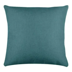Coussin Et Housse|LOVELY CASA Coussin carré (50 x 50 cm) Béa Bleu canard