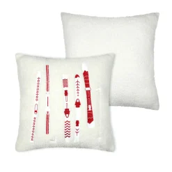 Coussin Et Housse|STOF Coussin carré (45 x 45 cm) Bessey Rouge