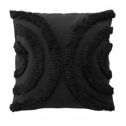 Coussin Et Housse|DOUCEUR D'INTERIEUR Coussin carré (40 x 40 cm) Zita Noir