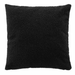 Coussin Et Housse|DOUCEUR D'INTERIEUR Coussin carré bouclette (45 x 45 cm) Wooly Noir