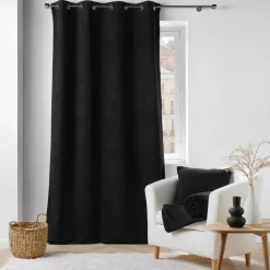 Coussin Et Housse|DOUCEUR D'INTERIEUR Coussin carré bouclette (45 x 45 cm) Wooly Noir