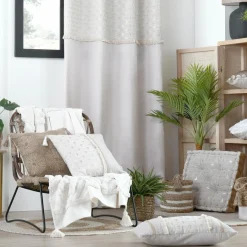 Coussin Et Housse|LOVELY CASA Coussin carré coton (40 cm) Sultan Marron