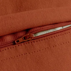 Coussin Et Housse|EMINZA Coussin carré coton (45 x 45 cm) Pixel franges Terracotta