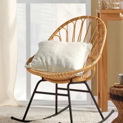 Coussin Et Housse|douceur d'intu017drieur Coussin carré coton (45 x 45 cm) Island Ecru