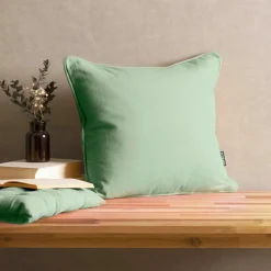 Coussin Et Housse|EMINZA Coussin carré coton (40 x 40 cm) Pixel Vert menthe