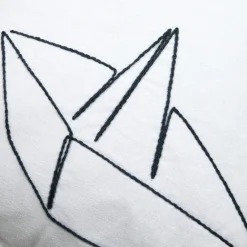 Coussin Et Housse|STOF Coussin carré coton (50 x 50 cm) Bordemer Blanc