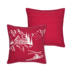 Coussin Et Housse|STOF Coussin Carré Coton (45 x 45 cm) Villard Rouge