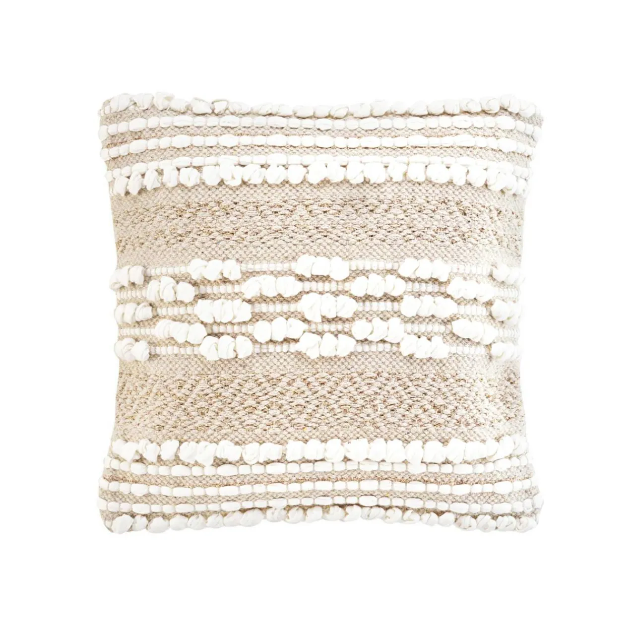 Coussin Et Housse|douceur d'intu017drieur Coussin carré coton (40 x 40 cm) Blanca Beige
