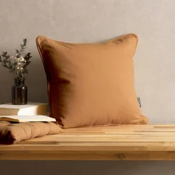 Coussin Et Housse|EMINZA Coussin carré coton (40 x 40 cm) Pixel Camel