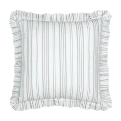 Coussin Et Housse|STOF Coussin carré coton (50 x 50 cm) Joséphine Ecru