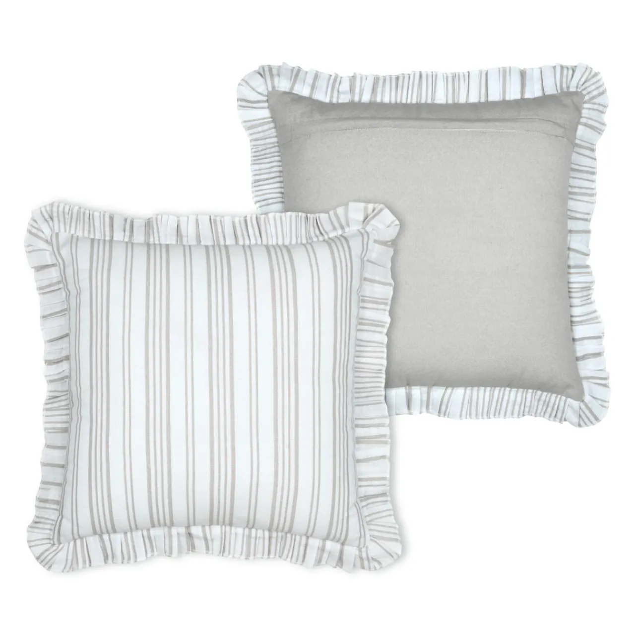 Coussin Et Housse|STOF Coussin carré coton (50 x 50 cm) Joséphine Ecru