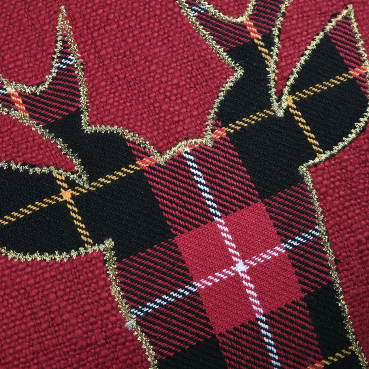 Coussin Et Housse|STOF Coussin carré coton (45 x 45 cm) Finna Rouge