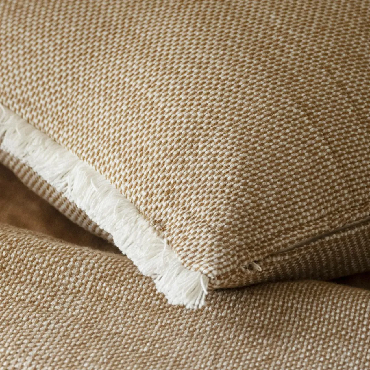 Coussin Et Housse|EMINZA Coussin carré coton (50 x 50 cm) Jamy Marron