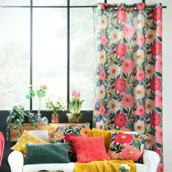 Coussin Et Housse|STOF Coussin carré coton (50 x 50 cm) Betty Multicolore