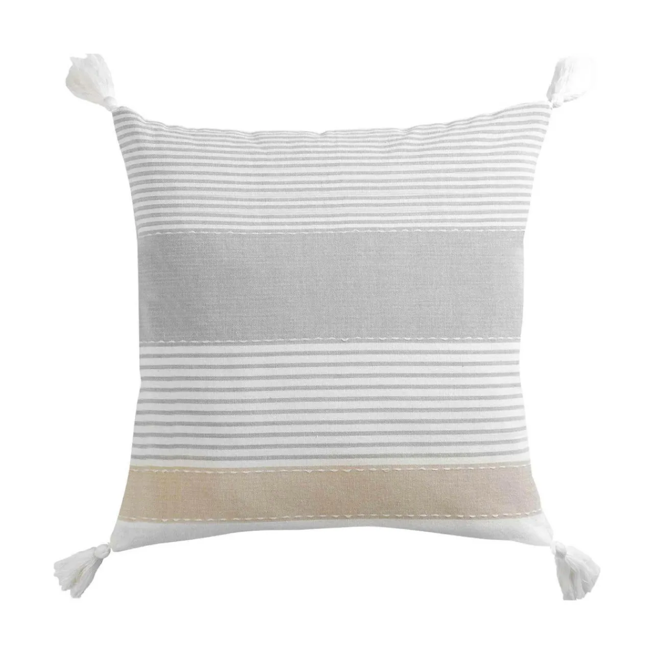 Coussin Et Housse|douceur d'intu017drieur Coussin carré coton (60 x 60 cm) Iliade Blanc