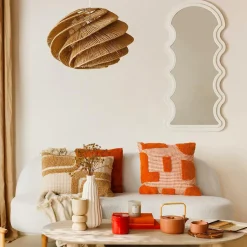 Coussin Et Housse|Atmosphera, cru017dateur d'intu017drieur Coussin carré coton (50 x 50 cm) Poppy Orange