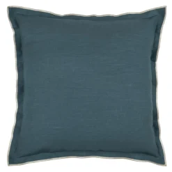 Coussin Et Housse|STOF Coussin carré coton (45 x 45 cm) Helios Bleu