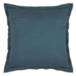 Coussin Et Housse|STOF Coussin carré coton (45 x 45 cm) Helios Bleu