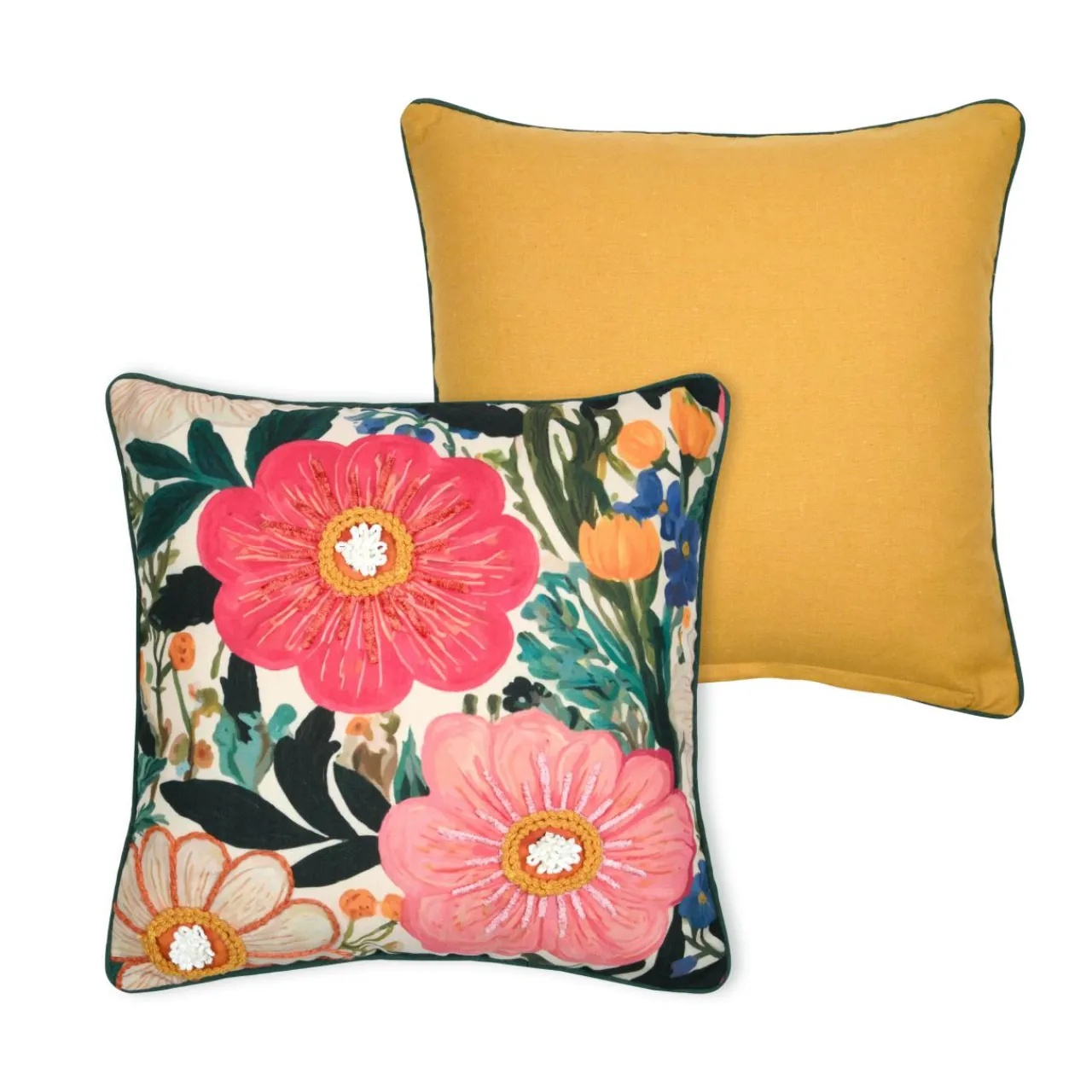 Coussin Et Housse|STOF Coussin carré coton (45 x 45 cm) Betty Multicolore