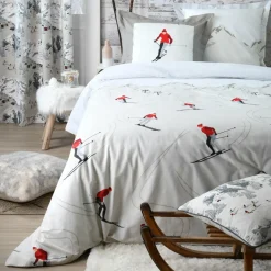 Coussin Et Housse|LOVELY CASA Coussin carré coton (50 x 50 cm) Meribel Gris