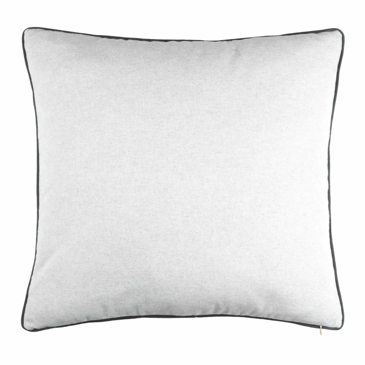 Coussin Et Housse|LOVELY CASA Coussin carré coton (50 x 50 cm) Meribel Gris