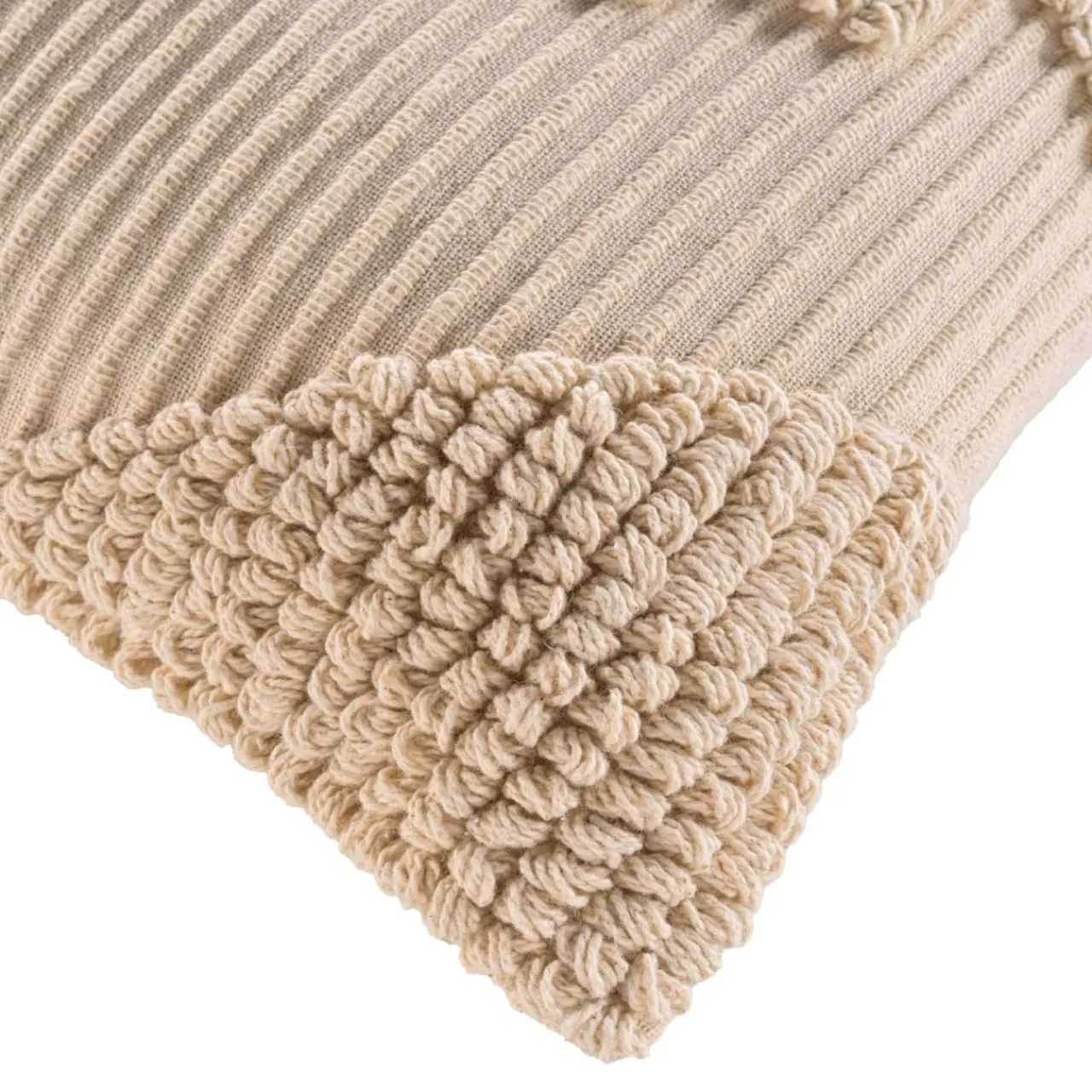 Coussin Et Housse|douceur d'intu017drieur Coussin carré coton tufté (45 x 45 cm) Kamary Ecru