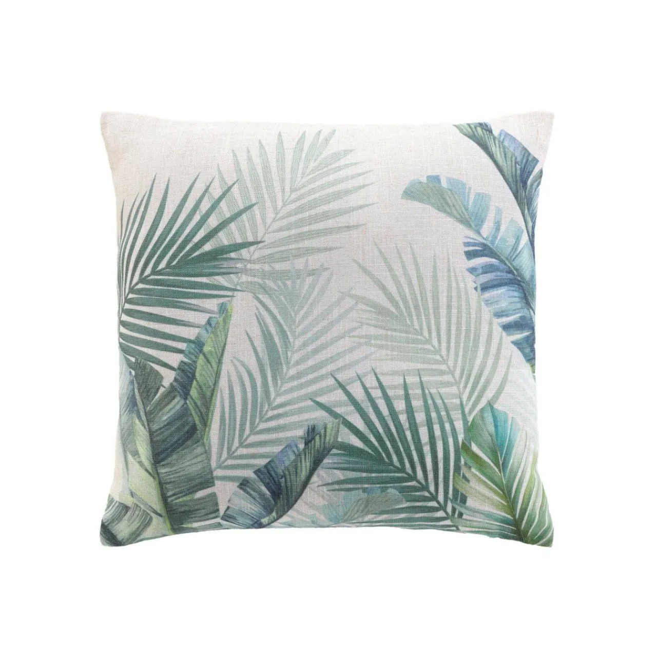 Coussin Et Housse|douceur d'intu017drieur Coussin carré effet lin (45 x 45 cm) Native Vert