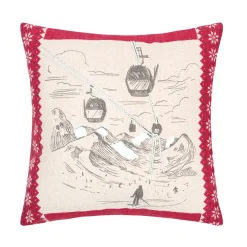 Coussin Et Housse|STOF Coussin carré en coton (45 x 45 cm) Villard Ecru