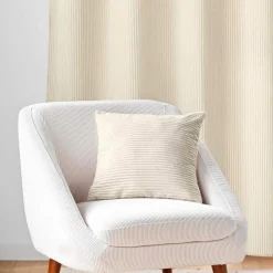 Coussin Et Housse|douceur d'intu017drieur Coussin carré en flanelle relief (45 x 45 cm) Nils Ecru