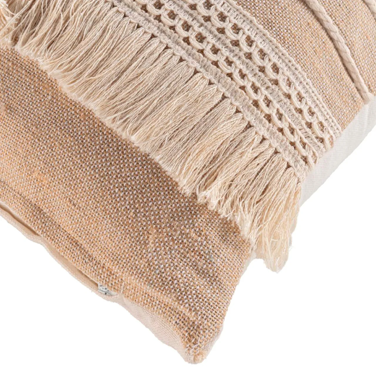 Coussin Et Housse|douceur d'intu017drieur Coussin carré en jute et coton (45 x 45 cm) Cirrus Beige