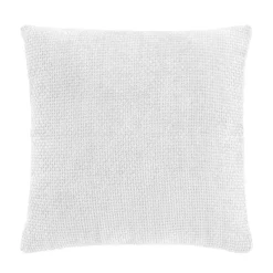 Coussin Et Housse|douceur d'intu017drieur Coussin carré en velours chenille (45 x 45 cm) Leo Blanc