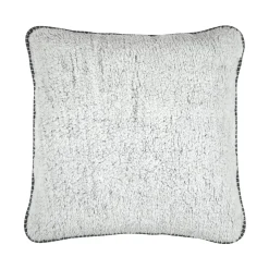 Coussin Et Housse|STOF Coussin carré fausse fourrure (50 x 50 cm) Winston Gris