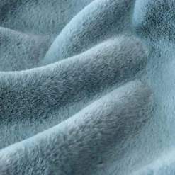 Coussin Et Housse|EMINZA Coussin carré fausse fourrure (45 x 45 cm) Finn Bleu