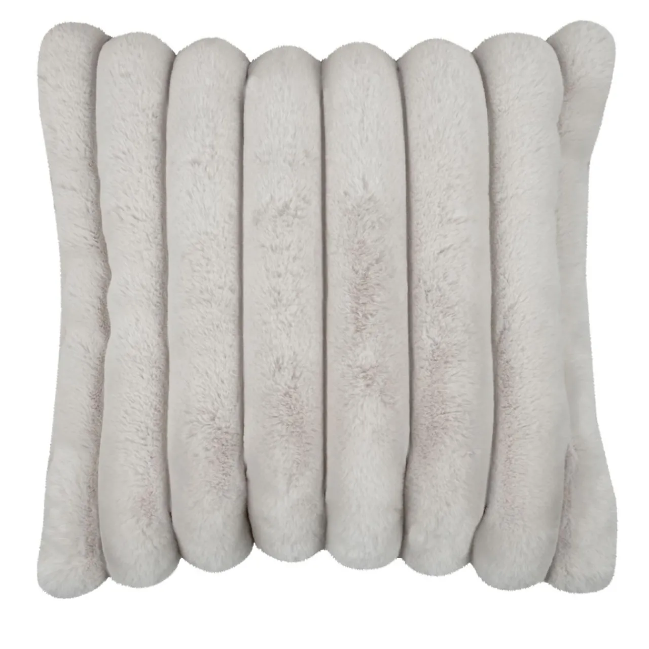 Coussin Et Housse|STOF Coussin carré fausse fourrure (45 x 45 cm) Polary Beige