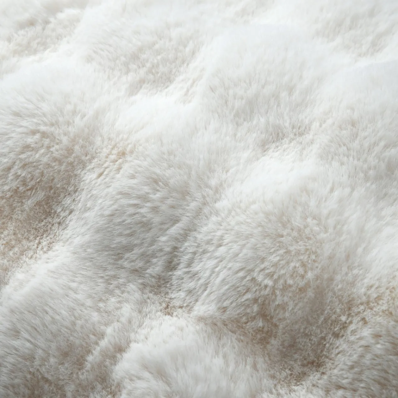 Coussin Et Housse|STOF Coussin carré fausse fourrure (45 x 45 cm) Nebraska Ecru