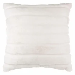 Coussin Et Housse|ATMOSPHERA Coussin carré fausse fourrure (45 x 45 cm) Manoir Blanc